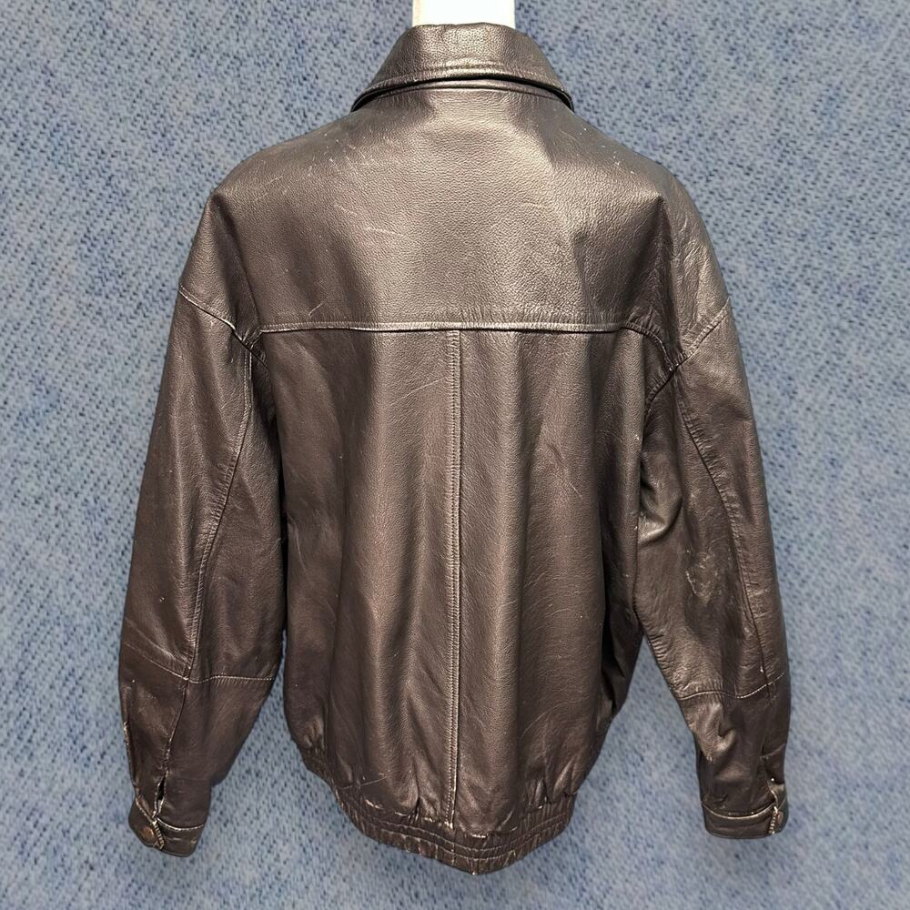 Vintage Stone Rockers Men’s Leather Jacket - Black, Size XXL - Picture 2 of 7